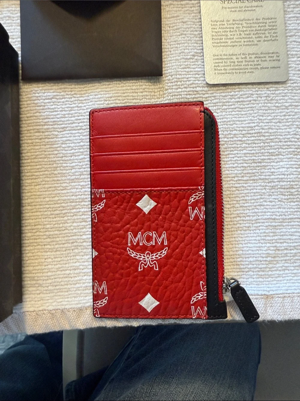 MCM compact cardholder